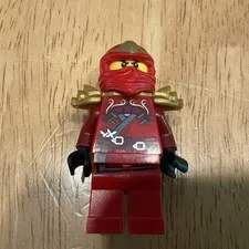 Lego Ninjago Kai Minifigure Red w/ Gold Shoulder 