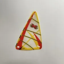 LEGO Part x772px5 Plastic Triangle Red Extreme Team Logo Pattern 9 x 15