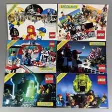 Vintage LEGOLAND LEGO Club Catalog Lot Castle Pirates Space Ghost Train 1986-91
