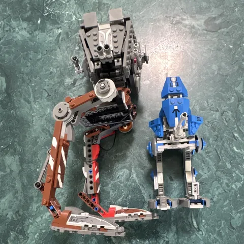 LEGO Star Wars AT-TE Walker 7675 Clone Wars Mixed Lot Vehicles w/ Minifigure
