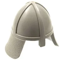 Lego Castle Knights Tournament Minifigure Light Gray Helmet 3844 6083 D415