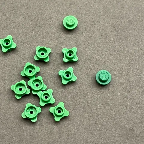 Lego 33291 28573 6141 30052 Green Replacement Parts Pieces Lot of 12