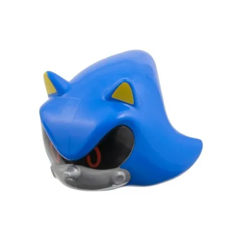LEGO - Minifig, Head Hedgehog, Metal Sonic Flat Silver Face & Red Eyes - Blue