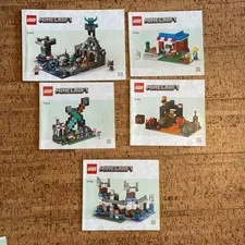 Lot of 5 Minecraft Lego Manuals Only - See Description for Set Numbers