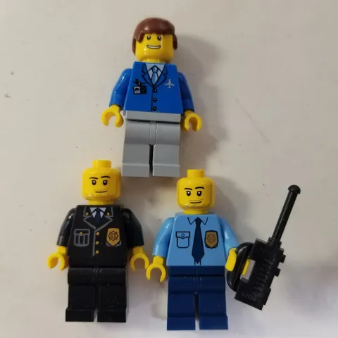 Lego Mini Figure POLICE OFFICER Captain Airport Controller Attendant Minifig Lot