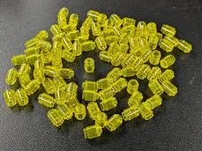 Lego Lot  x100 Trans-Yellow Brick, Round 1 x 1 # 3062 Bulk Parts MOC