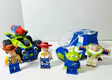 LEGO Toy Story Woody Jessie Buzz Alien RC Space Ship Minifigure Lot Authentic