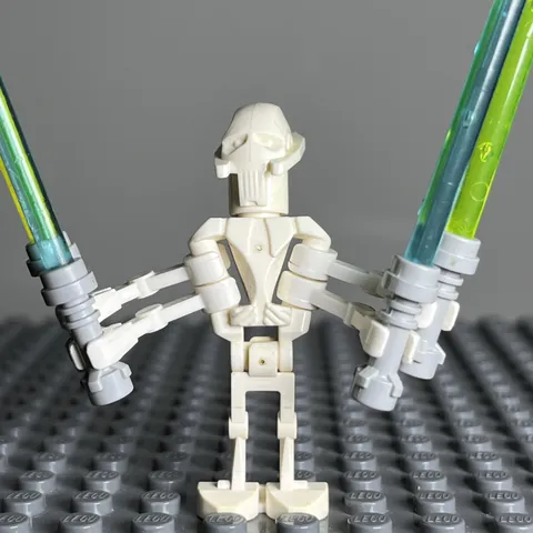 Authentic LEGO General Grievous Minifigure (sw0134a) 7656 7255 - 3D