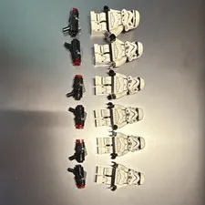 LEGO Star Wars Stormtrooper Minifigures Lot of 6 w/ Helmets & Blasters