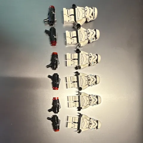 LEGO Star Wars Stormtrooper Minifigures Lot of 6 w/ Helmets & Blasters