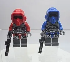 Lego Brick Tactical OG kashyyyk Scout Troopers Custom (Lot Of 2 Red And Blue)