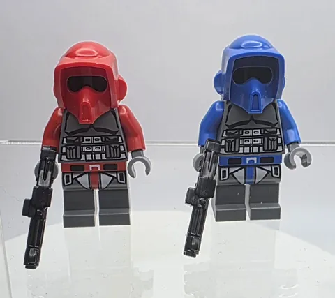 Lego Brick Tactical OG kashyyyk Scout Troopers Custom (Lot Of 2 Red And Blue)