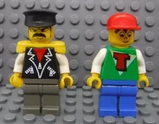 Vintage LEGO Time Twisters Minifigures Tim001 Tim006 Tony Baron Blomberg Timmy