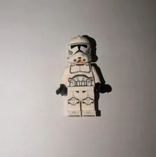 LEGO Star Wars Minifigure Clone Trooper (Phase 2) White Gray Used Condition 