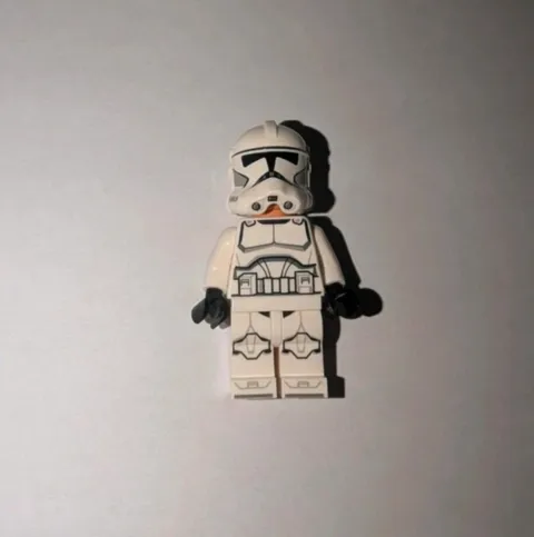 LEGO Star Wars Minifigure Clone Trooper (Phase 2) White Gray Used Condition 