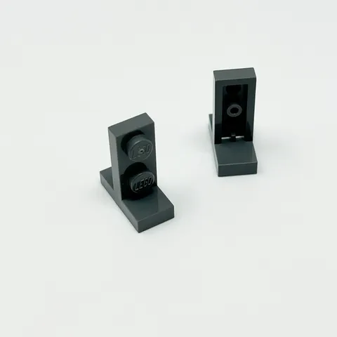 4585 LEGO Parts Bracket 1x2 - 2x1 Centered DARK BLUISH GRAY (2)