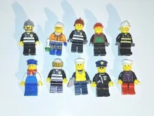 Lego Minifigure Assortment x 10p.Excellent Used Cond.Possibly Altered From Orig.