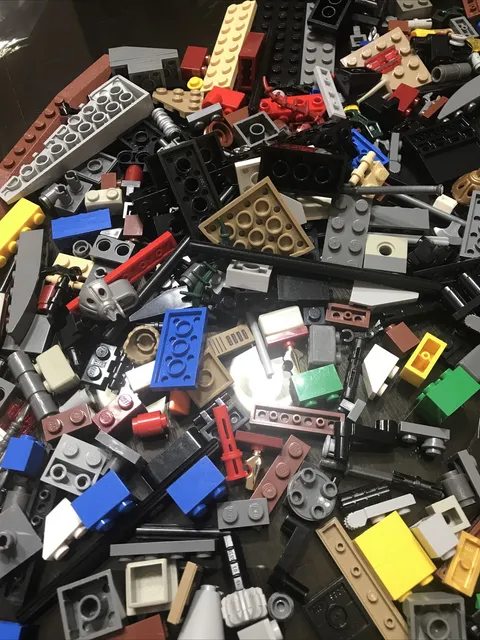 LEGO Bulk Lot 1.5 lb Mixed Parts Pieces Wheels Minifig Accessories Random