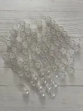 LEGO LOT 81 PCS TRANS CLEAR ROUND 2X2 BRICK DOME VARIETY BUILDING PIECES
