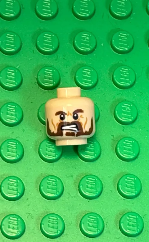 Lego Lord of the Rings Minifigure Part - Bofur the Dwarf Head - lor052