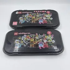 2012 Lego Minifigures (2) Storage Cases Series 8 Tray For Mini Figures