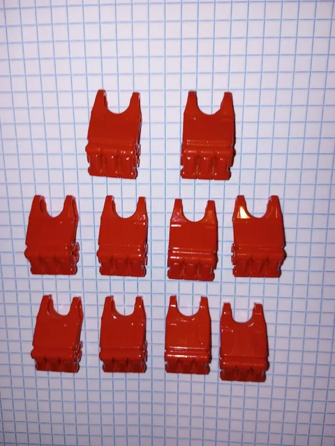 10 Bionicle Lego 64251 Red Bionicle Fist w/ Axle Hole - 3 fingers WYSIWYG 10 Red