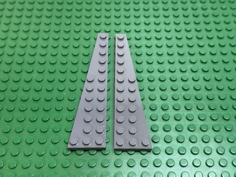 2x LEGO Dk Bluish Gray Wedge Plate 12x3 Left & Right Star Wars 7665 795#47397 98