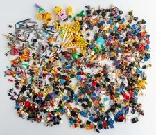 1KG Genuine LEGO Minifigure Parts Bundle Star Wars Ninjago Castle Weapons