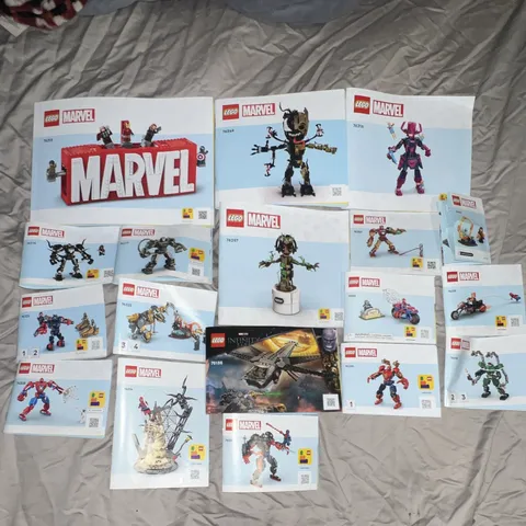 LEGO Marvel Illustrated Instruction Manual Booklet Lot English MPN 76313 76249
