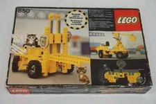 LEGO TECHNIC: Fork-Lift Truck (850) Box and Misc Pieces Incomplete GERMAN