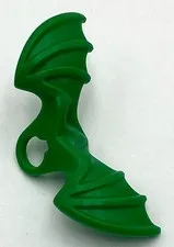 Lego New Green Minifigure Wings Webbed Extended with Neck Bracket Part