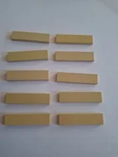 No 369.  10x Lego Tile 1x4 2431 Beige