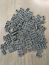 LEGO 2412b Dark Bluish Gray Tile Modified 1x2 Grille Bottom Groove Vent 139pcs