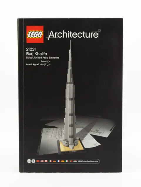 Lego 21031 Architecture Burj Khalifa Instruction Manual Only VGC