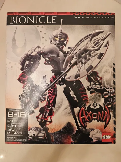 LEGO 8733 BIONICLE Axonn New Sealed Retired 2007  196 Pieces Axeman Axe