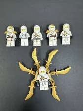 Lego Ninjago Zane Rare Minifigure Lot Of 6!