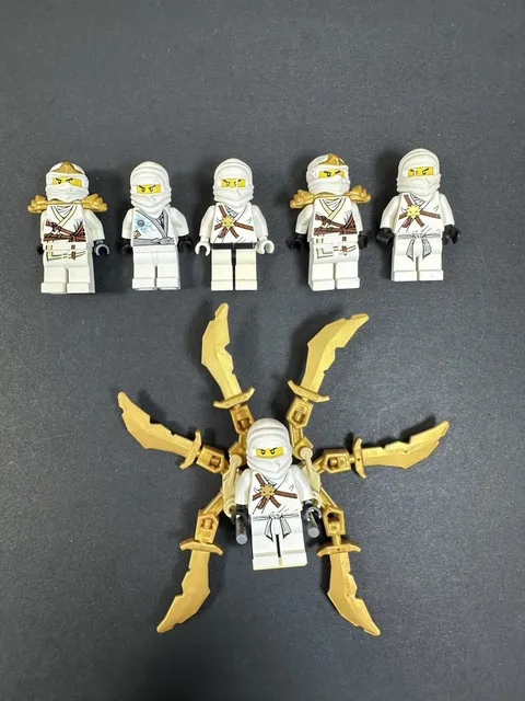 Lego Ninjago Zane Rare Minifigure Lot Of 6!