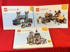 LEGO 31168 Creator 3 In 1 Medieval Horse Knight Castle Instruction Manuals Only