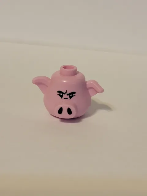 LEGO - Minifig Head Modified Pig w/Black Eyes & Nostrils Pattern 67887pb01 NEW