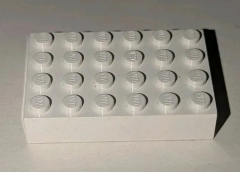 Lego 6x4 White Brick Piece Part # 2356 Building Block 4 x 6 4x6x1 6 x 4 4x6