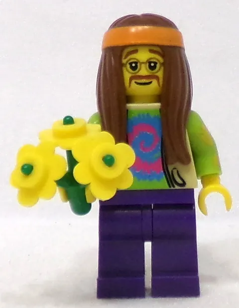 Lego 8831 Minifigure Series 7 col107 Hippie Minifigure