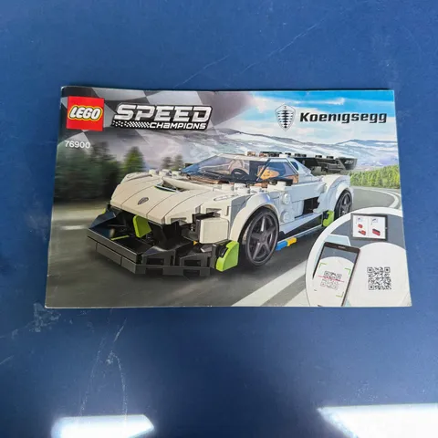Lego Speed Champions Koenigsegg 76900 Instruction Manual Only