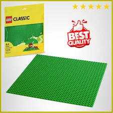 LEGO Classic Green Baseplate, Square 32x32 Stud Foundation to Build, Play, and D