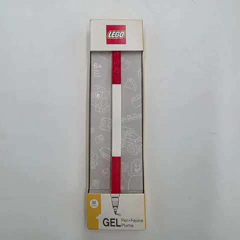 LEGO Gel Pen Red Medium 0.7mm Tip with 1x4 Brick Plate Attachment 51475