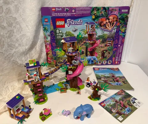 LEGO Friends 41424 Jungle Rescue Base 100% Complete w/ Box & Instructions *Read*