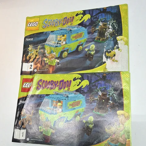 LEGO Scooby-Doo The Mystery Machine 75902 Instruction Manuals Books 1 & 2