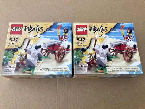 Lego Pirates 6239 Cannon Battle Lot of Two NISB