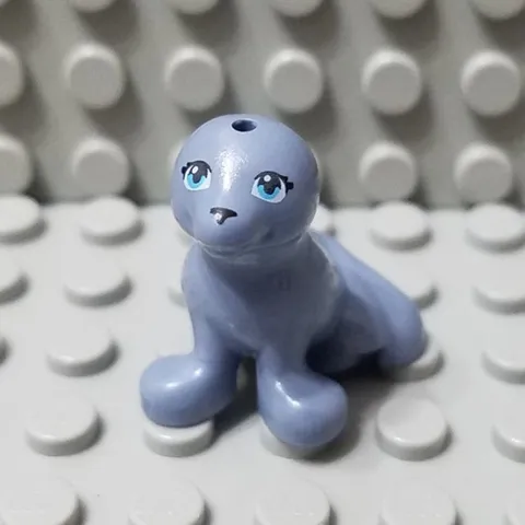 LEGO Sand Blue Friends Minifigure Surf Shop Seal Animal