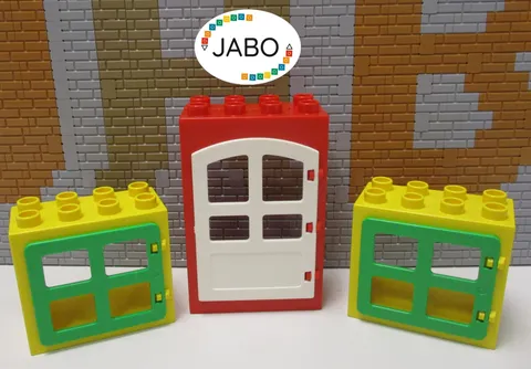 (RB 3) Lego Duplo 1x Door 2x Windows for Farm House