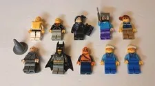 Lego Minifigures Lot of 10 Figures - Gandalf BATGIRL, Minecraft 